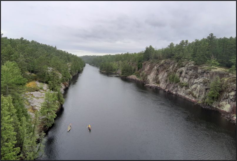 Canoes on French River